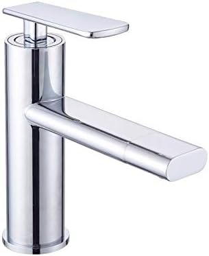 Waschbeckenarmatur, Badezimmer, Einhebel-Waschbeckenarmatur, schwarz, goldfarben, Rotation, Aeraton, Wassermischer, Kran (blau) von PVASROQWM