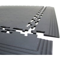 COBA PVC-Bodenfliese, Noppenoptik, BxL 500 x 500 mm, schwarz COBA PVC-Bodenfliese, Noppenoptik, BxL 500 x 500 mm, schwarz von COBA