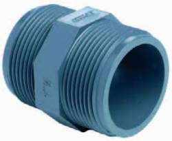 PVC Doppelnippel mit Außengewinde, 2" (ca. 59,6mm) von PVC Doppelnippel