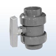 PVC-Kugelhahn, 2 Anschlüsse, Klebemuffe, 32 mm von PVC Kugelhahn