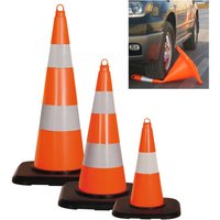 Leitkegel aus PVC, überfahrbar, Höhe 500 mm, schwarzer Standfuß 2,30 kg Leitkegel aus PVC, überfahrbar, Höhe 500 mm, schwarzer Standfuß 2,30 kg von Jungheinrich PROFISHOP