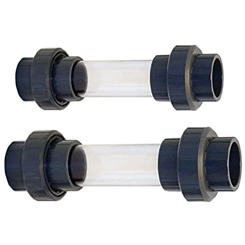 AquaForte Sichtglas mit 3/3-Kupplung 50 mm Installationszubehör, grau, 27.0 x 8.0 x 8.0 cm von AquaForte