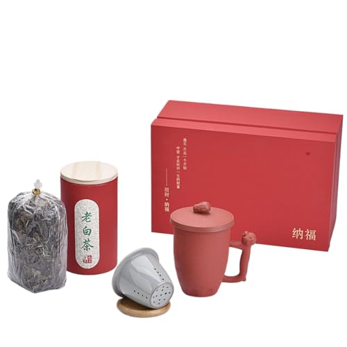 PVFRTGYHU P1877-Keramik-Teeservice 陶瓷带盖过滤诸事如意马克杯招财纳福个性办公室泡茶杯 Teetasse aus mit Teesieb und Deckel, transparente Tasse for losen Tee大容量水杯 von PVFRTGYHU
