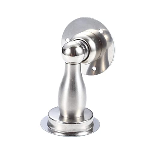 Türstopper, Türstopper Edelstahl Türstopper Badezimmer Heavy Duty Boden Wandhalterung Winddichte Haushaltstür(Black) von PVGYUJFD