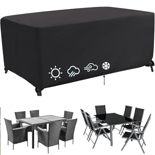 PVPQPR Abdeckung Gartenmöbel 80x80x70cm(LxBxH) Gartentisch Abdeckung,Möbelabdeckung Rechteckig,420d Oxford Anti-Uv wasserdichte Abdeckplane Für Gartenmöbel Regenschutz Und Staubfest Abdeckhaube von PVPQPR