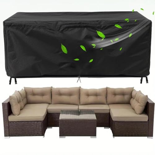 gartenmöbel abdeckung wasserdicht,Rechteckig abdeckungen für gartenmöbel 250x150x90cm(LxBxH) Oxford Polyester 420D möbelabdeckung outdoor,Schutzhülle für Loungemöbel Sitzgruppe von PVPQPR