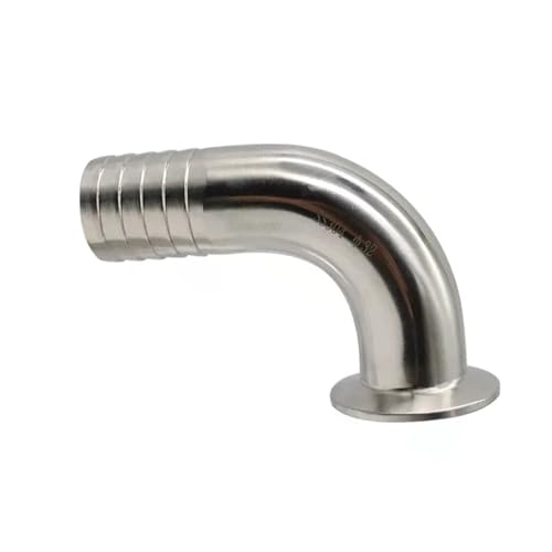 PVTLCYBI 1 Stück 12,7 14 16 19 25 32 38 mm Schlauchstutzen TC25.4 TC34 3,8 cm Tri Clamp 90 Grad Winkel (TC25,4 mm, 12,7 mm) von PVTLCYBI