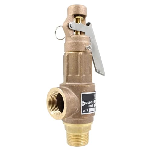 Sicherheitsventil S10 S10L DN40 DN50 3 cm ustables Vollkupfergewinde Druckentlastungsventil mit Griff für Dampf (9 bar, DN50_S10) von PVTLCYBI