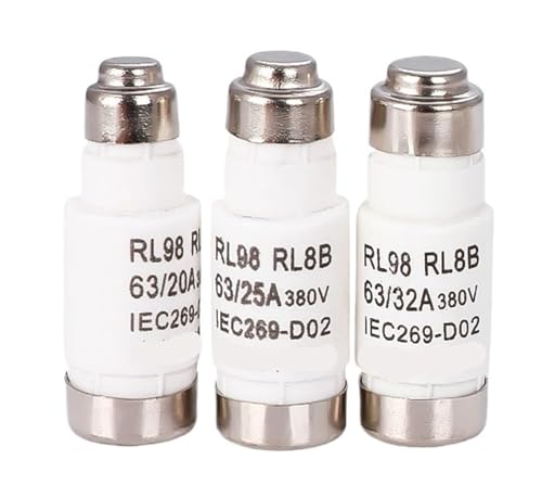 Sicherungen: RO26 RL8B RL98 RL98-63 E18 380V 5SE D02 63/20A 63/25A 63/32A 63/35A 63/40A 63/50A 63/63A / Sockel RL98-63 63A / Kappe vom Typ 63(63 type cap) von PVTLCYBI