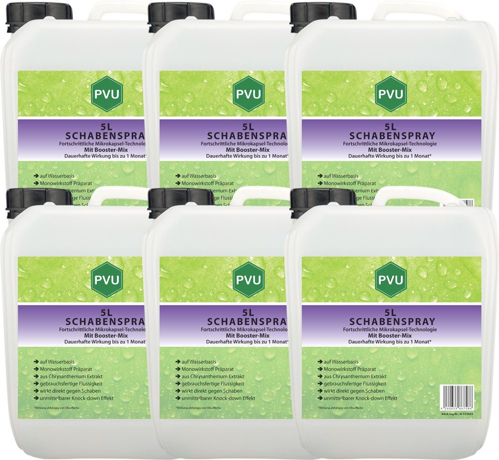 PVU Insektenspray Schaben / Kakerlaken Bekämpfung, 30 l, Booster Mix, unmittelbarer Knock-down Effekt von PVU