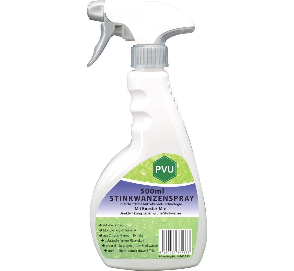 PVU Insektenspray Stinkwanzen / Wanzen Bekämpfung, 0.5 l, Booster Mix, unmittelbarer Knock-down Effekt von PVU
