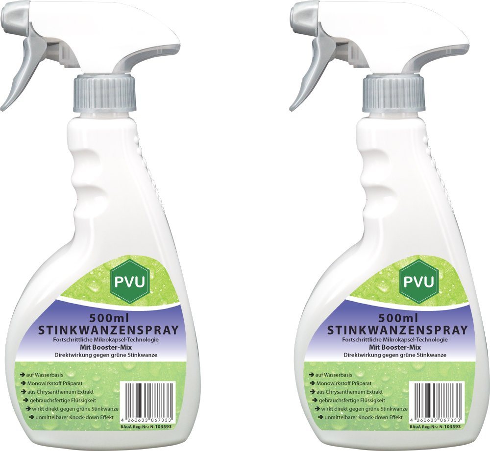 PVU Insektenspray Stinkwanzen / Wanzen Bekämpfung, 1 l, Booster Mix, unmittelbarer Knock-down Effekt von PVU