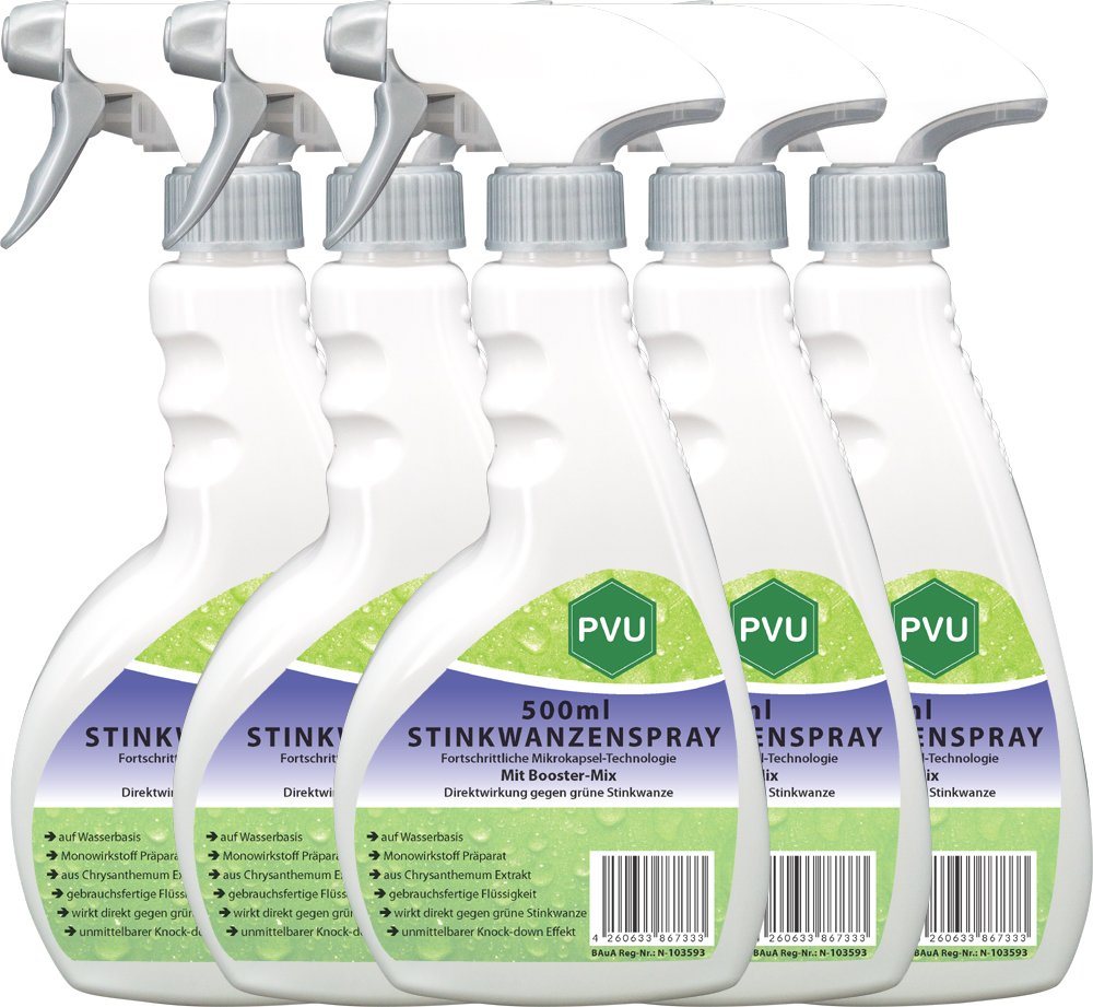 PVU Insektenspray Stinkwanzen / Wanzen Bekämpfung, 2.5 l, Booster Mix, unmittelbarer Knock-down Effekt von PVU