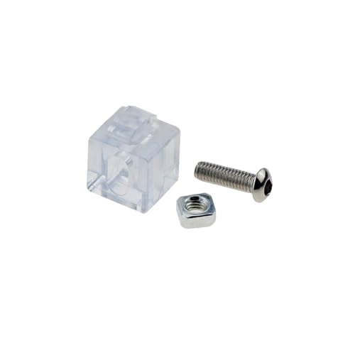 PVUVTNAHW 24PCS EU Standard Aluminium Profil Transparent Gummi Partikel 2020/3030/4040/4545 Kunststoff Block(3030 with screw) von PVUVTNAHW