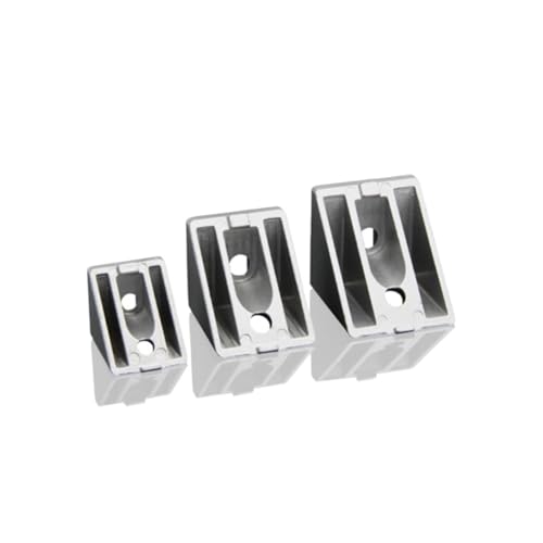 PVUVTNAHW 5 STÜCKE Industrielle Aluminiumprofilbeschläge 45-Grad-Kegelverbinder Eckcode-Eckbeschläge(4545) von PVUVTNAHW