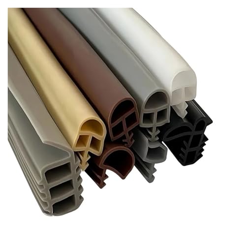 PVUVTNAHW 5M Holz Tür Slot Dichtung Streifen Isolierung Sound Isolierung Lärm Reduktion Tür Spalt Streifen Rahmen(K-20 white 5M) von PVUVTNAHW