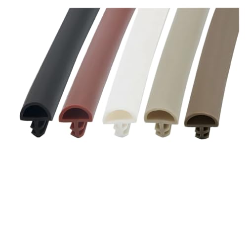 PVUVTNAHW 5M Holztürschlitz-Dichtungsstreifen, Schlafzimmertür, schalldicht, winddicht, Türnaht, Antikollisionspuffer, Gummistreifen(B009 white 5M) von PVUVTNAHW