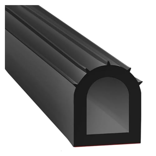 PVUVTNAHW Gummidichtungsstreifen in D-Form, for Auto, Wetterschutz, RV, herausziehbare Dichtung, selbstklebende Gummi-Wetterdichtung, LKW(4 meters) von PVUVTNAHW
