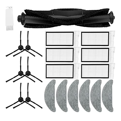 PVUVTNAHW Mops Tücher Lappen Staubbeutel Walzen Hauptbürste Seitenbürstenfilter Kompatibel for ROIDMI VORABEND Plus for Roboter-Staubsaugerteile(Set-9) von PVUVTNAHW