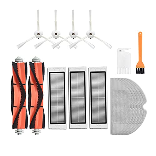 PVUVTNAHW Neue Hauptbürste Waschbares Filter Seitenbürstenkit Kompatibel for MI Vacuum 1. Roboter for Roborock S50 S51 S55 S6 E35 T60 T61 T65 Teile(Set-24) von PVUVTNAHW