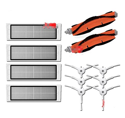 PVUVTNAHW Neue Hauptbürste Waschbares Filter Seitenbürstenkit Kompatibel for MI Vacuum 1. Roboter for Roborock S50 S51 S55 S6 E35 T60 T61 T65 Teile(Set-4) von PVUVTNAHW