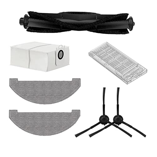 PVUVTNAHW Neue Mopp-Tücher Staubbeutel Hauptbürste Seitenbürstenfilter kompatibel for ROIDMI EVE. Plus-Staubsauger-Ersatzteile(Set-2) von PVUVTNAHW