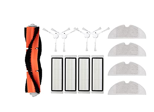 PVUVTNAHW Neue Seitenwalzenfilter Hauptbürste Mopp kompatibel for Mijia 1c stytj01zhm 1t Staubsauger Ersatzteile Zubehör(Set-1) von PVUVTNAHW