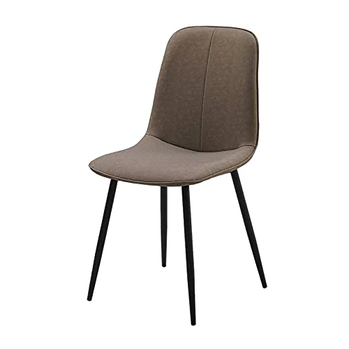 Esszimmerstühle Esszimmerstühle Esszimmerstühle PU-Stuhl Akzent Shell Stuhl mit Metallbeinen Moderner Stuhl aus der Mitte des Jahrhunderts Inspiriert Gepolstertes Esszimmer Wohnzimmer Schlafzimmer von PVYGDXYI