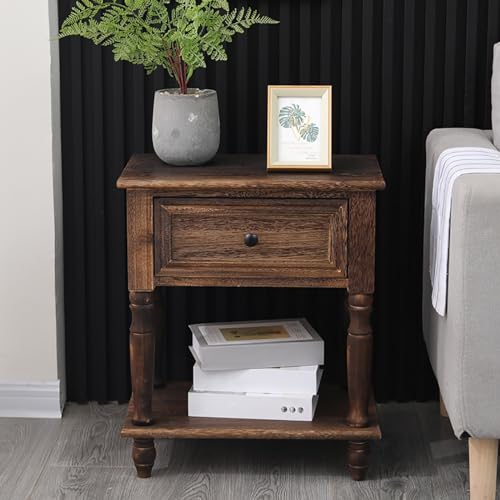 PVYGDXYI Mini Modern Weiß Schlafzimmer Massivholz Nachttisch mit Aufbewahrungsschubladen Multifunktional Modern Minimalistisch Klein Schlafzimmer Holz Nachttisch Aufbewahrung von PVYGDXYI