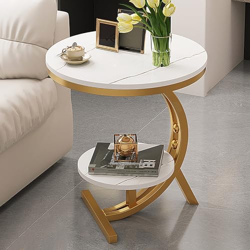 PVYGDXYI Mini Runder Moderner Minimalistischer Schlafzimmer Nachttisch mit Schiefer-Arbeitsplatte, Modern Minimalistisch Schlafzimmer Wohnzimmer Sofa Beistelltisch/Balkon Klein Rund Ta PVYGDXYI Mini Runder Moderner Minimalistischer Schlafzimmer Nachttisch mit Schiefer-Arbeitsplatte, Modern Minimalistisch Schlafzimmer Wohnzimmer Sofa Beistelltisch/Balkon Klein Rund Ta von PVYGDXYI