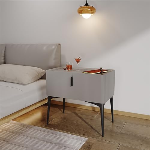 PVYGDXYI Moderner minimalistischer Nachttisch aus Massivholz mit Schiefer-Arbeitsplatte, weißer kleiner Schlafzimmer-Nachttisch, Nachttisch aus Holz mit Aufbewahrungsschubladen PVYGDXYI Moderner minimalistischer Nachttisch aus Massivholz mit Schiefer-Arbeitsplatte, weißer kleiner Schlafzimmer-Nachttisch, Nachttisch aus Holz mit Aufbewahrungsschubladen von PVYGDXYI
