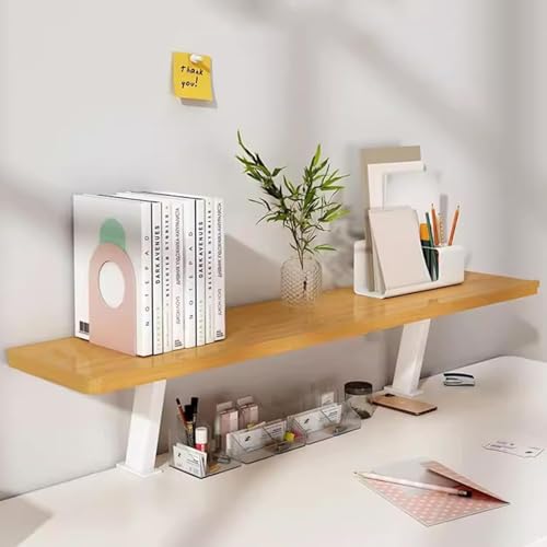 PVYGDXYI Vielseitiges Schreibtischregal aus Holz, zum Anklemmen, schwebender Organizer, Schreibtisch-Verlängerungsregale, verstellbarer erhöhter Verlängerungsständer für Gaming, Bürozubehör von PVYGDXYI