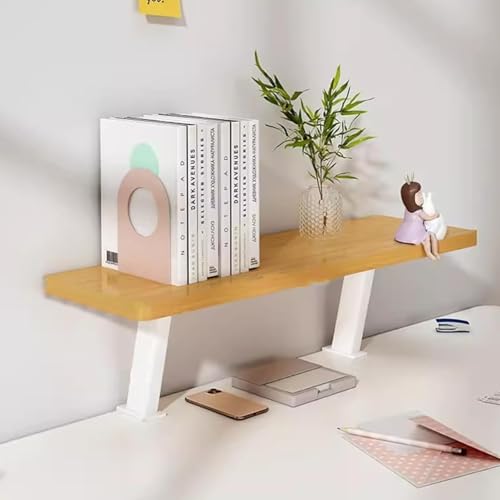 PVYGDXYI Vielseitiges Schreibtischregal aus Holz, zum Anklemmen, schwebender Organizer, Schreibtisch-Verlängerungsregale, verstellbarer erhöhter Verlängerungsständer für Gaming, Bürozubehör von PVYGDXYI