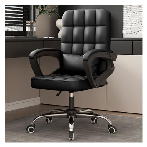 Stuhl Bürostuhl Ergonomischer Bürostuhl Verstellbarer Chefsessel mit Lederarmlehnen Hohe Rückenlehne Computerstuhl Bürostühle mit Rädern Drehbarer Rollstuhl Stuhl Bürostuhl Ergonomischer Bürostuhl Verstellbarer Chefsessel mit Lederarmlehnen Hohe Rückenlehne Computerstuhl Bürostühle mit Rädern Drehbarer Rollstuhl von PVYGDXYI