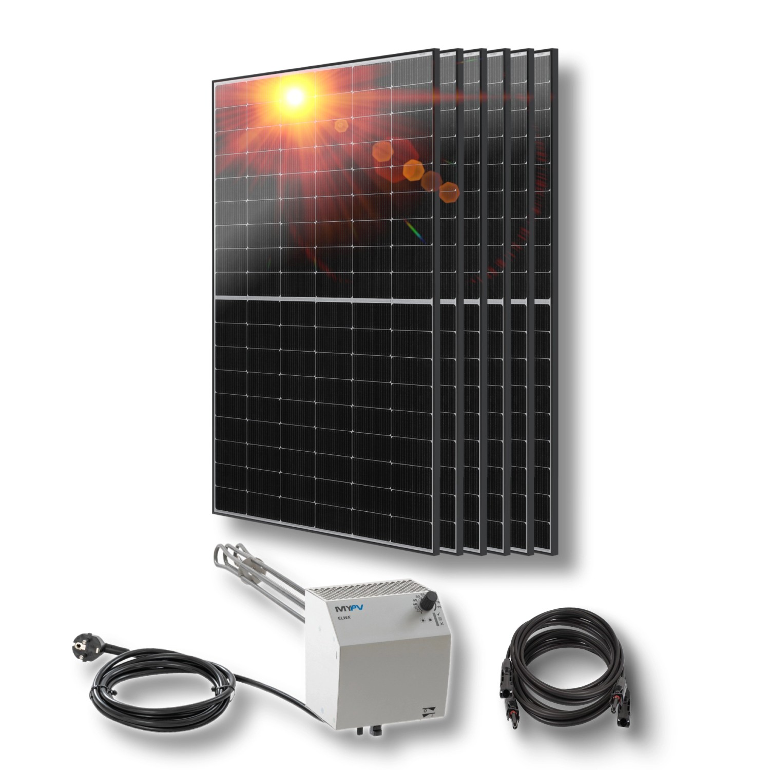 PVundSO Photovoltaik zur Warmwasserbereitung mit 2,6 kW MYPV ELWA DC Heizstab und 6x JA Solar Module PVundSO Photovoltaik zur Warmwasserbereitung mit 2,6 kW MYPV ELWA DC Heizstab und 6x JA Solar Module von PVundSO