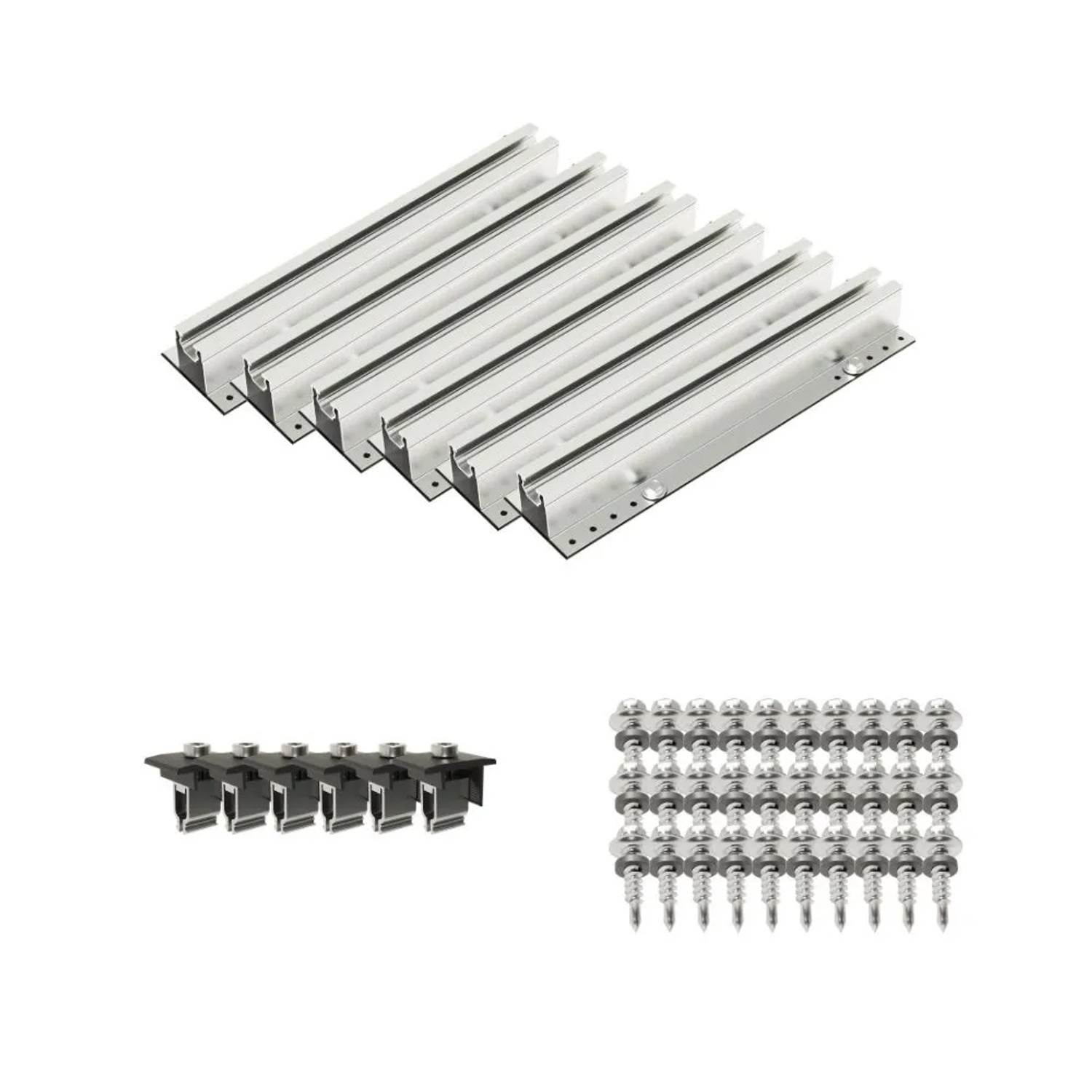 PVundSO Solarmodul-Halterung für 2 Module Befestigung Gartenhütte Trapezblech PVundSO Solarmodul-Halterung für 2 Module Befestigung Gartenhütte Trapezblech von PVundSO