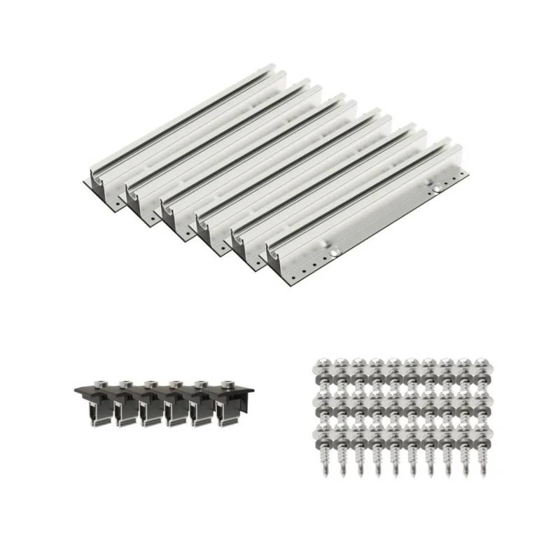 PVundSO Solarmodul-Halterung für 2 Module Befestigung Gartenhütte Trapezblech PVundSO Solarmodul-Halterung für 2 Module Befestigung Gartenhütte Trapezblech von PVundSO