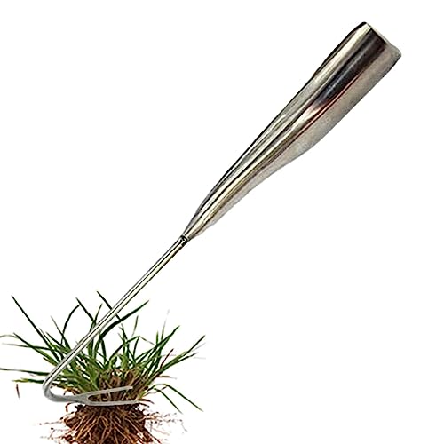 PW TOOLS Entwurzelungswerkzeug - Garten-V-förmiger Haken-Unkrautentferner | Fugengräber-Unkrautschlüssel aus Edelstahl für Pflastersteine, Garten und Gehwege von PW TOOLS