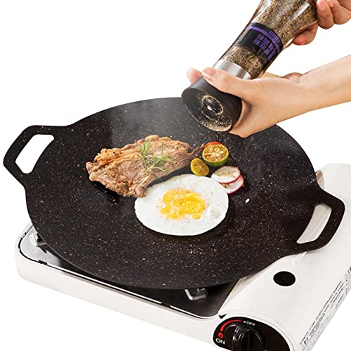 PW TOOLS Grillplatte für Induktionskochfeld - Flache Grillpfanne für Induktionsherde,Flache Induktions-Grillpfanne mit Antihaftbeschichtung und gleichmäßiger Wärmeleitung für Induktion von PW TOOLS