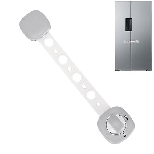 PW TOOLS Kindersicherung,Verstellbare Schranksicherheitsschlösser | Schrankschlösser mit Klebepads für Schrank, Tür, Kühlschrank, Backofen, Toilette von PW TOOLS