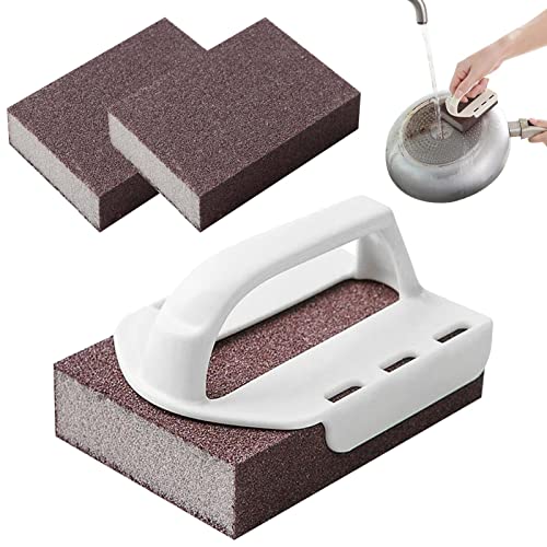 PW TOOLS Nano Carborundum Sponge, Carborundum Sponge Nano Emery Sponges, Kitchen Nano Emery Magic Clean Rub Pot Rust Focal Stains Sponge Removing Tool, Magic Cleaning Sponge von PW TOOLS