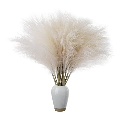 PW TOOLS Pampasgras-Vase - Hohes und Flauschiges künstliches Schilfrohr mit Graszweig | Blumenstrauß-Pflanzen, gefälschte kleine Pompas-Gras-Zweige für Hochzeit, Zuhause, von PW TOOLS