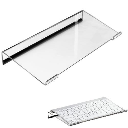 Tastatur Erhöhung, Computer Tastaturständer, Klarer Acryl Tastaturablage Halter, Acryl Tastatur Lift, Ergonomische Computer Tastaturablage, Tastaturerhöhung Für Schreibtisch von PW TOOLS