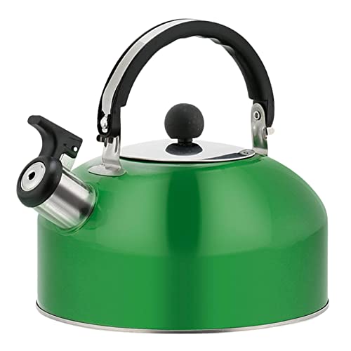 Whistling Kettle Stovetop Stainless Steel,1.8L Tea Stove Top,Pfeifkessel Herdplatte Edelstahl,Teekocher,Heißwasser-Teekanne mit lauter Pfeife,Edelstahl-Teekessel in kulinarischer Qualität, Camping-Pfe von PW TOOLS