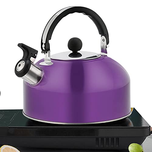 Whistling Kettle Stovetop Stainless Steel,1.8L Tea Stove Top,Pfeifkessel Herdplatte Edelstahl,Teekocher,Heißwasser-Teekanne mit lauter Pfeife,Edelstahl-Teekessel in kulinarischer Qualität, Camping-Pfe von PW TOOLS