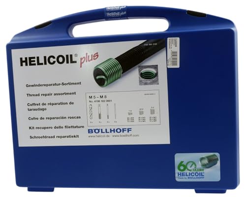 PW HeliCoil Plus Reparatur-Sortiment M5, M6, M8 Regelgewinde; 162 Teile von PW