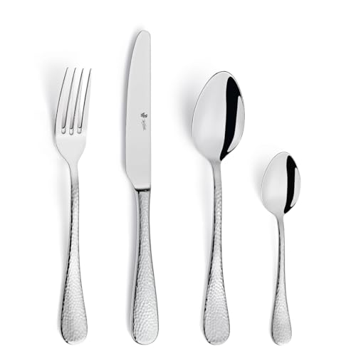 PW Paul Wirths MONDO Besteckset 24-teilig | 6 Menümesser, 6 Menügabeln, 6 Menülöffel, 6 Kaffeelöffel | Hammerschlag Besteck Design | Edelstahl 18/10 hochglanzpoliert | Spülmaschinenfest PW Paul Wirths MONDO Besteckset 24-teilig | 6 Menümesser, 6 Menügabeln, 6 Menülöffel, 6 Kaffeelöffel | Hammerschlag Besteck Design | Edelstahl 18/10 hochglanzpoliert | Spülmaschinenfest von PW