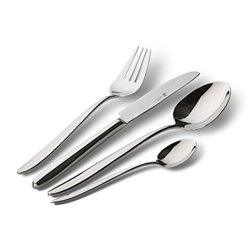 PW Paul Wirths Roma 2600 Besteck Set für 6 Personen, Essbesteck 30 teilig, Edelstahl poliert & rostfrei, spülmaschinenfest, Tafelbesteck mit Besteckkasten von PW