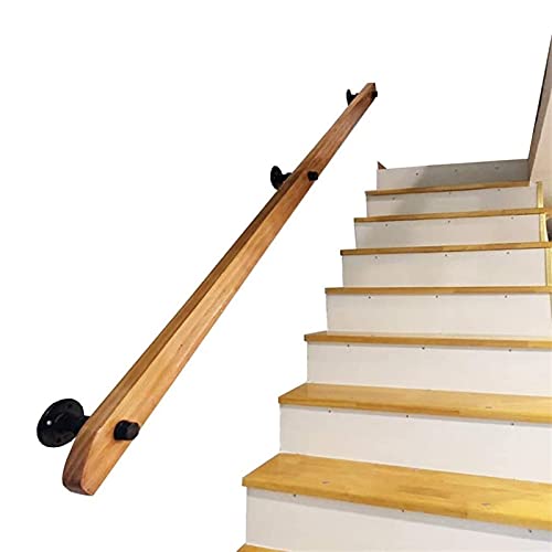 Handläufe Handlauf-Komplettset - 1 Fuß bis 20 Fuß Professionelle rutschfeste Massivholz-Sicherheits-Treppengeländer-Handläufe - Zuhause an der Wand Innen-Loft Seniorengeländer-Korridor-Stützstange (Gr Handläufe Handlauf-Komplettset - 1 Fuß bis 20 Fuß Professionelle rutschfeste Massivholz-Sicherheits-Treppengeländer-Handläufe - Zuhause an der Wand Innen-Loft Seniorengeländer-Korridor-Stützstange (Gr von PWABAF