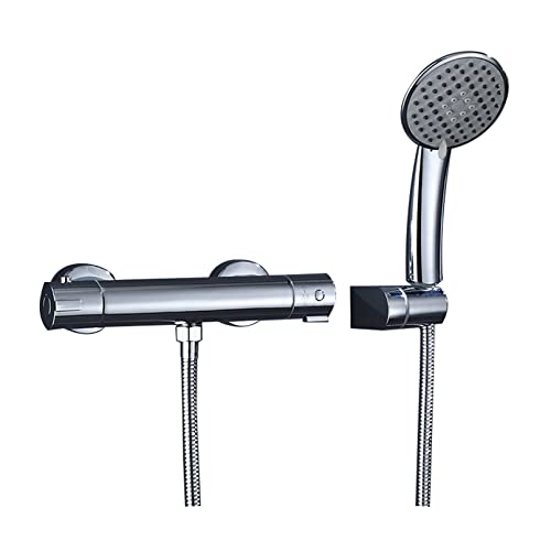 Mischbatterie-Duschset, Badezimmer-Duschkopf mit Handbrause, grobem Ventil und Duschverkleidung, intelligentes Thermostat-Duschset Mischbatterie-Duschset, Badezimmer-Duschkopf mit Handbrause, grobem Ventil und Duschverkleidung, intelligentes Thermostat-Duschset von PWABAF